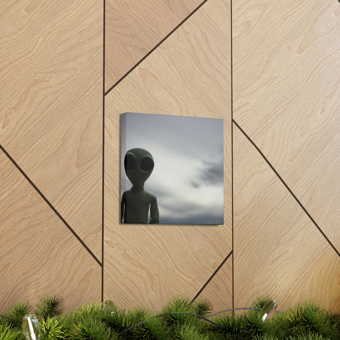 "Im Universum treiben" - Die Alien-Canva