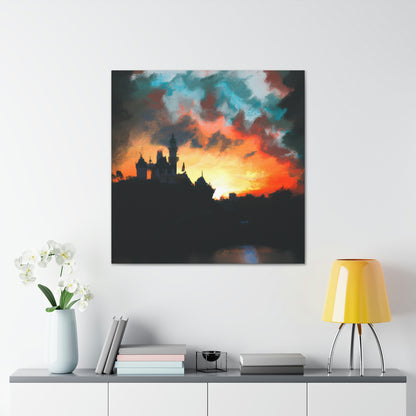 "Serene Sunset at Disneyland" - The Alien Canva