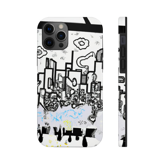 "Haze fantasmal: la ciudad olvidada". - Las fundas de teléfono Alien Tough