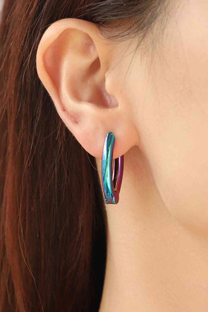 Bring It Home Multicolored Huggie Earrings