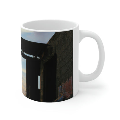 "Forgotten City: Stranded in the Ruins" - Der Alien-Keramikbecher 11 oz