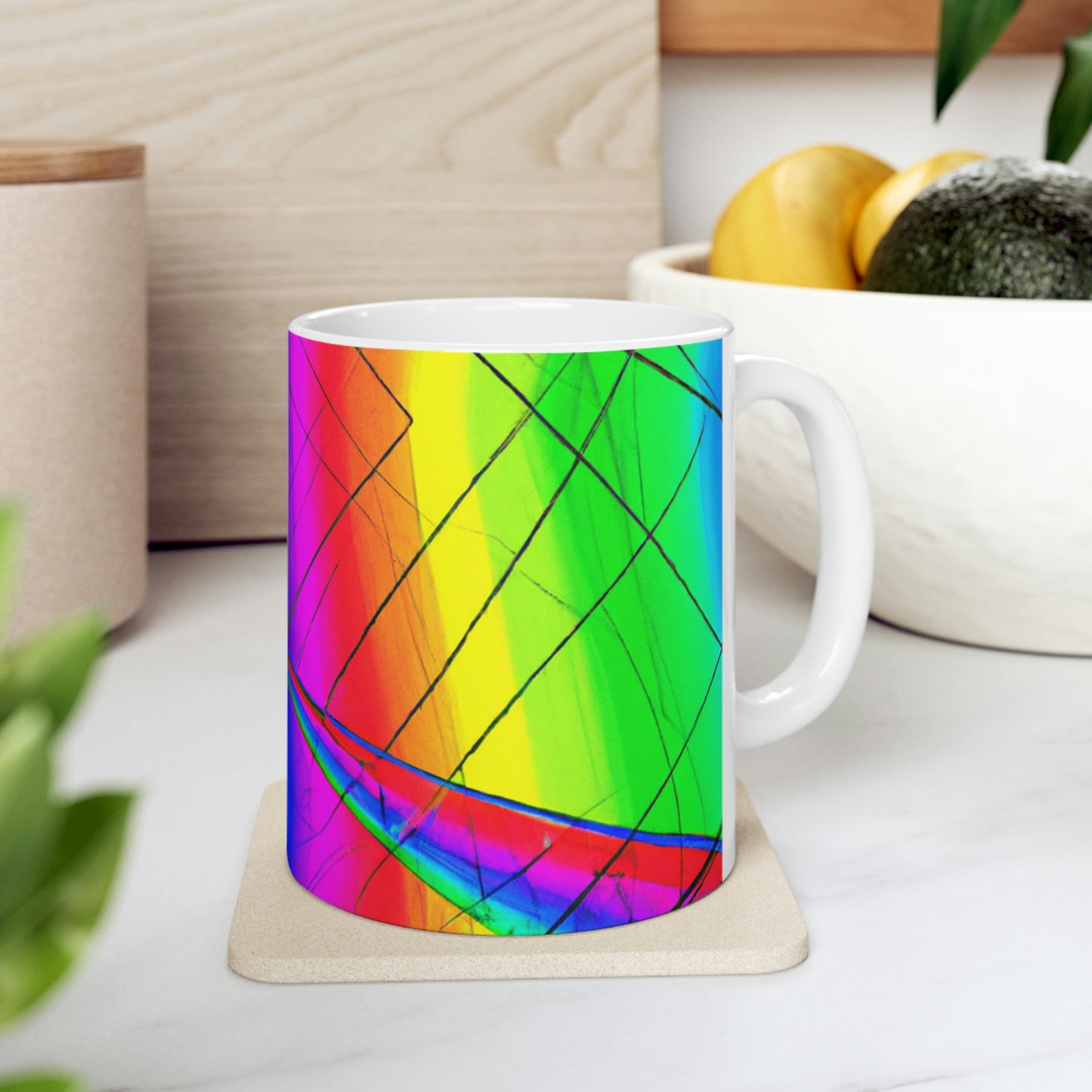 "A Spinnerette's Prismatic Web" - The Alien Ceramic Mug 11 oz