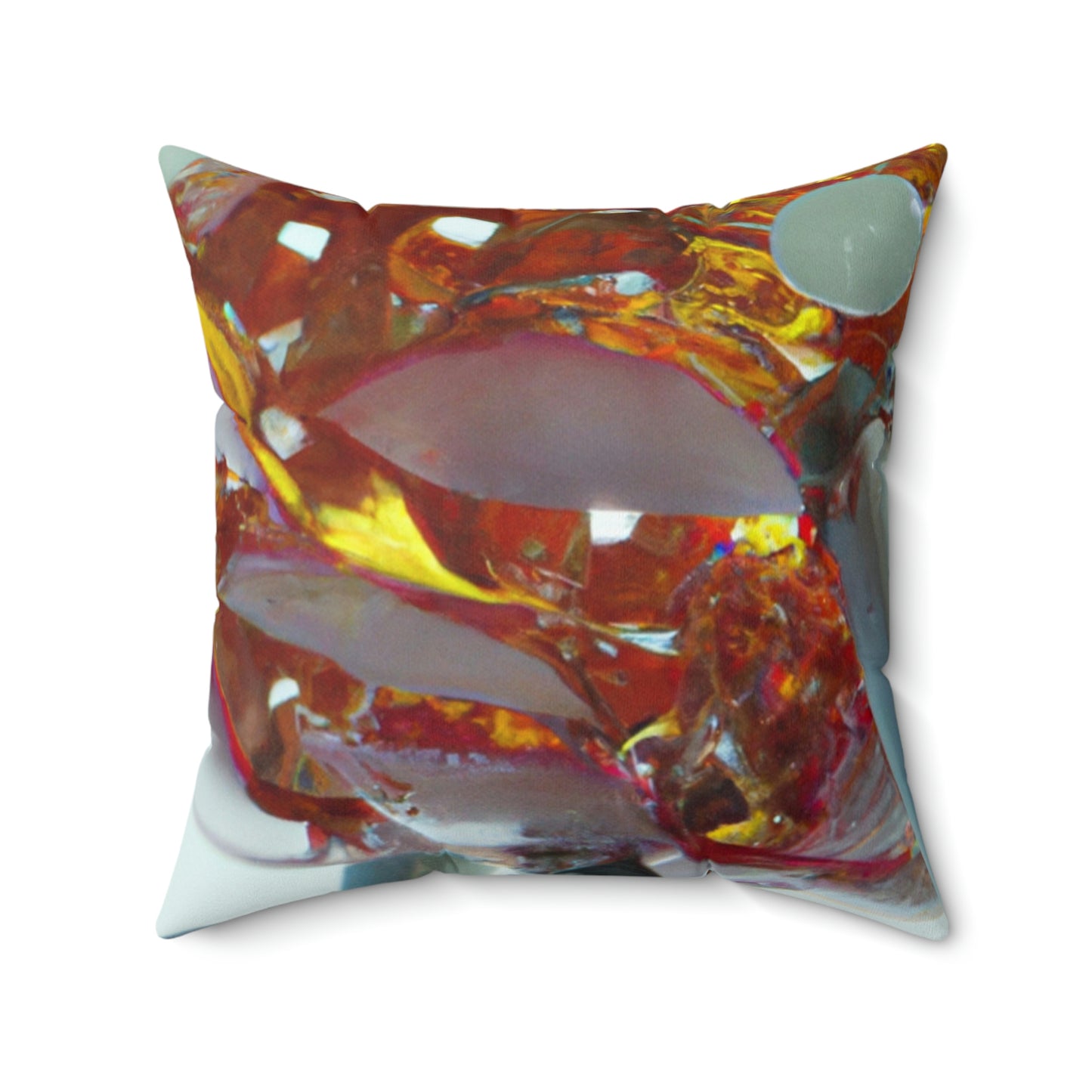 "Robotic Flower Power" - The Alien Square Pillow