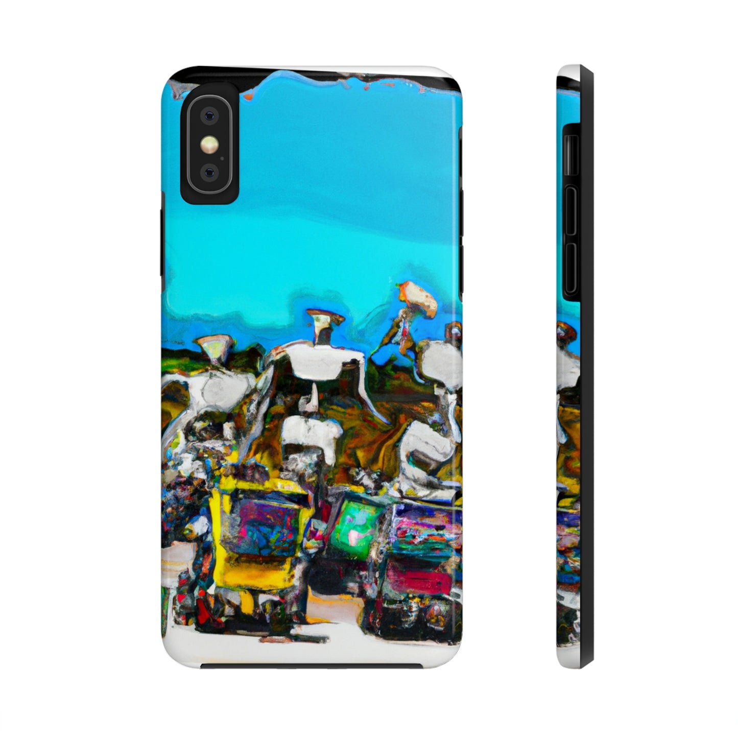 Robot Rolling Rhythms - Die Alien Tough Phone Cases