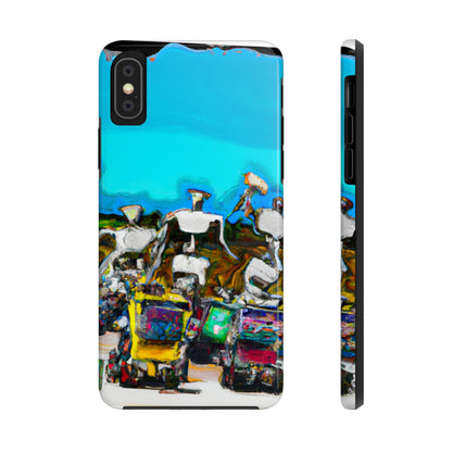 Robot Rolling Rhythms - Die Alien Tough Phone Cases