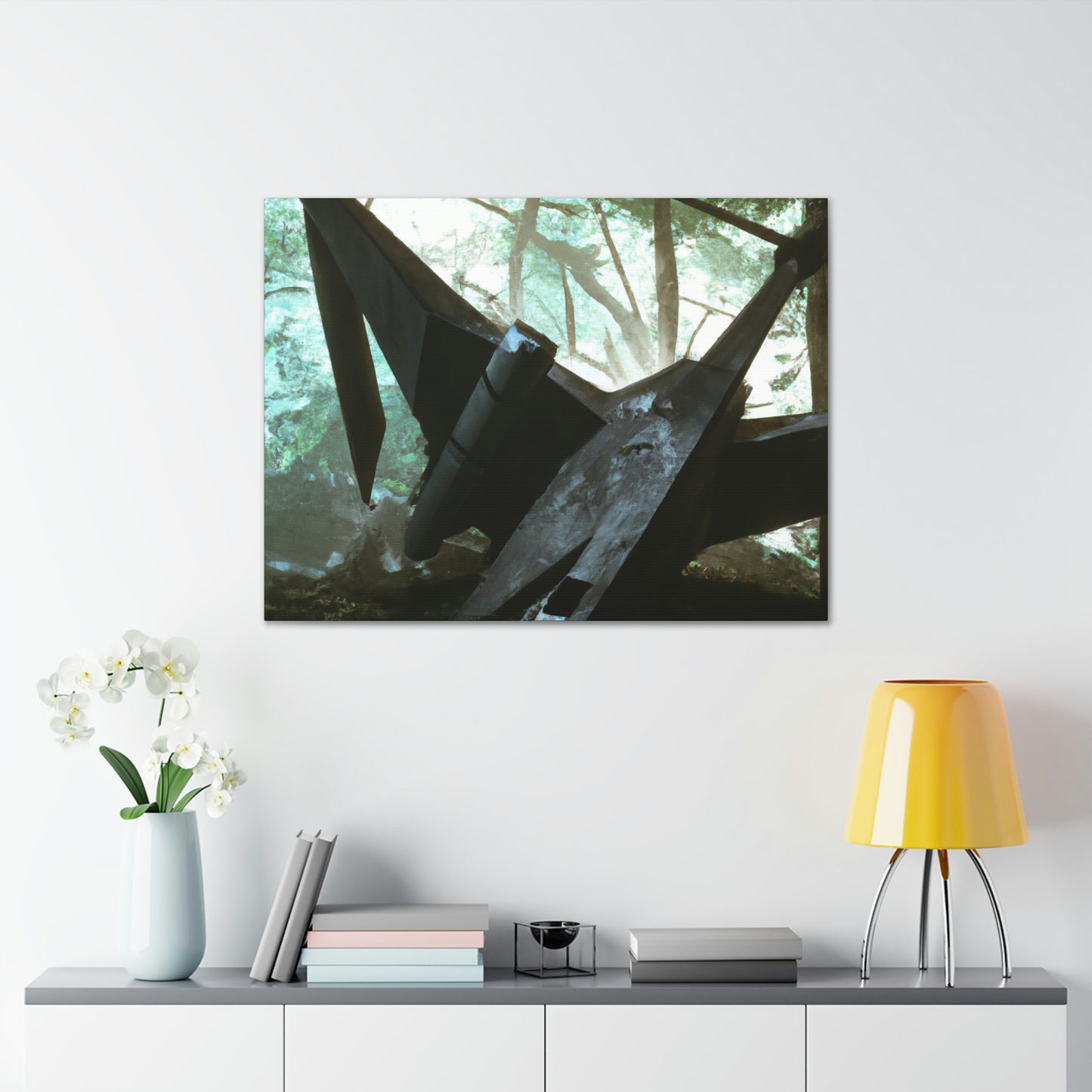 "Lost Amongst the Trees: A Tale of a Crashed Spaceship" - The Alien Canva