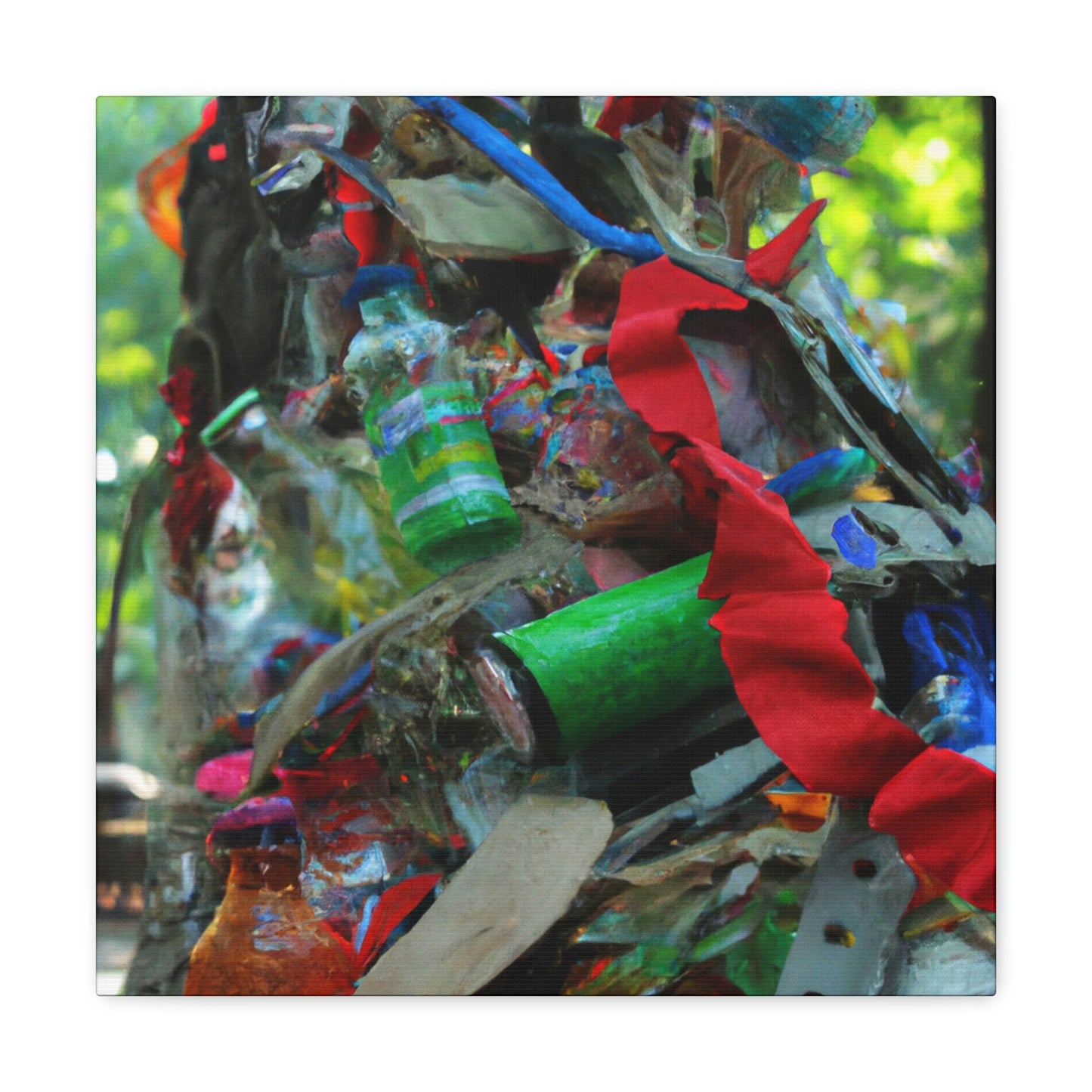 „My Life Recycled: A Reflection of Memories“ – Leinwand