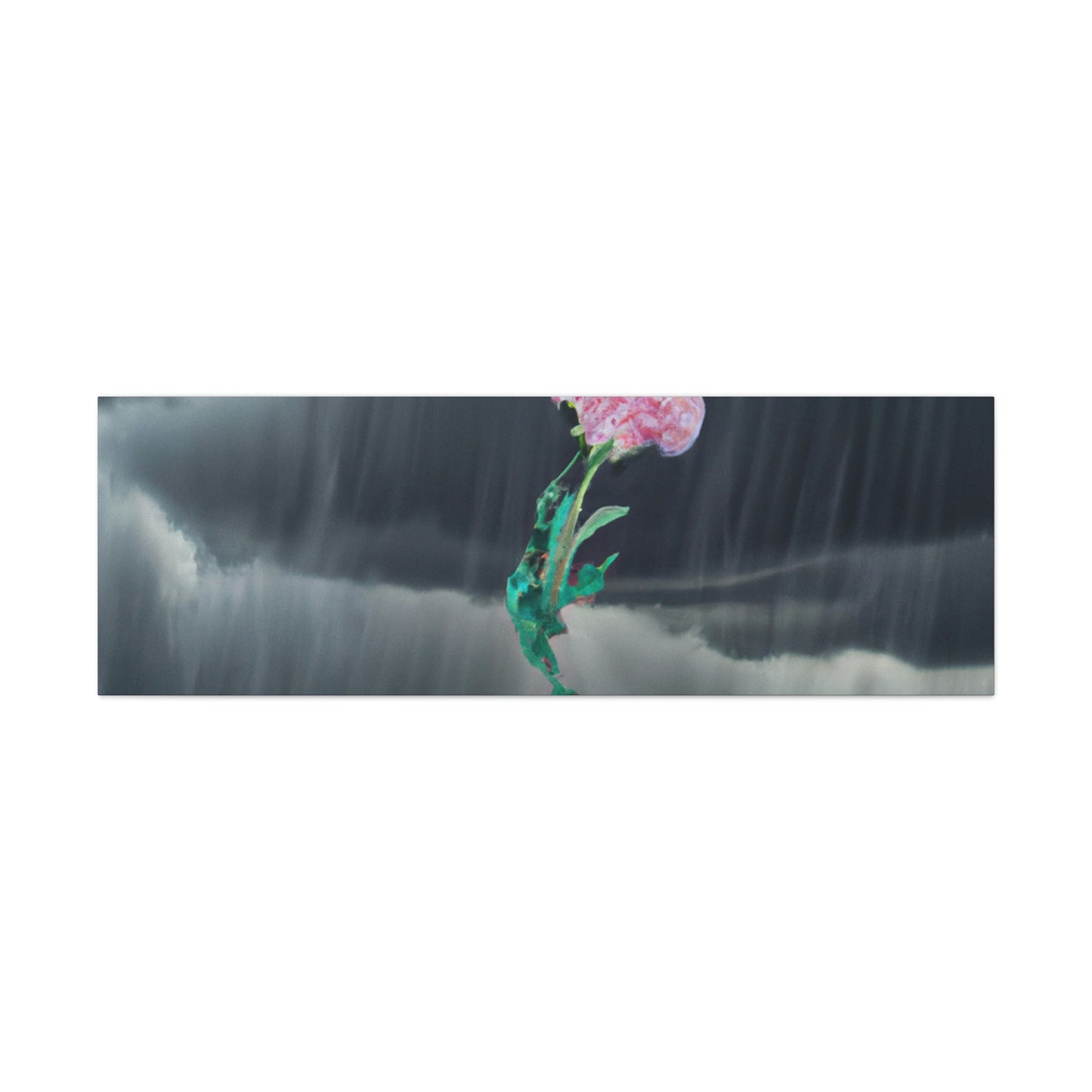 "Aight Against the Storm: The Story of a Lonely Flower" - The Alien Canva