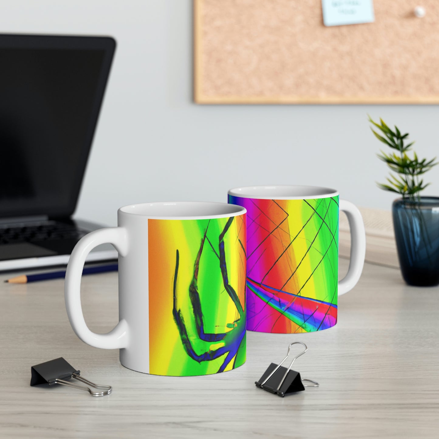 "A Spinnerette's Prismatic Web" - The Alien Ceramic Mug 11 oz