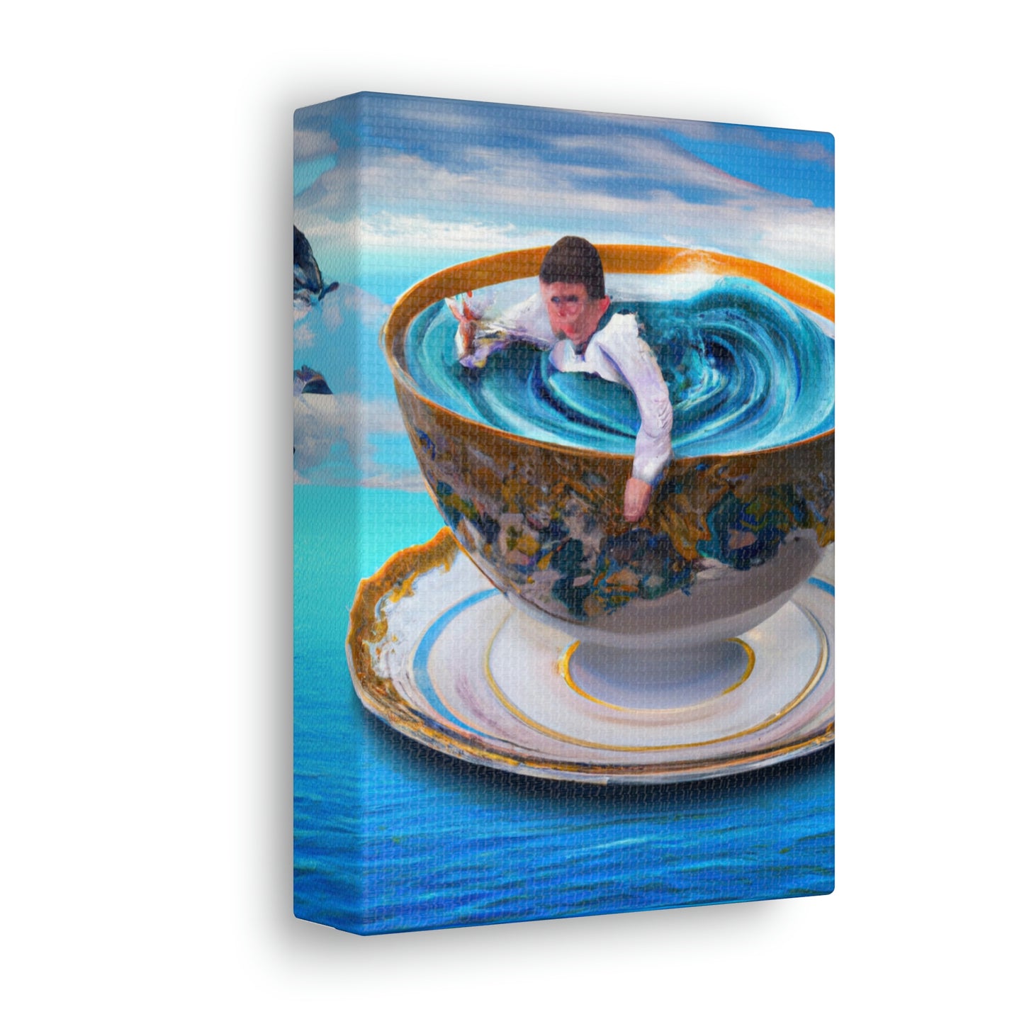 "Adrift in a China Cup: The Story of a Lost Child's Oceanic Adventure" - The Alien Canva