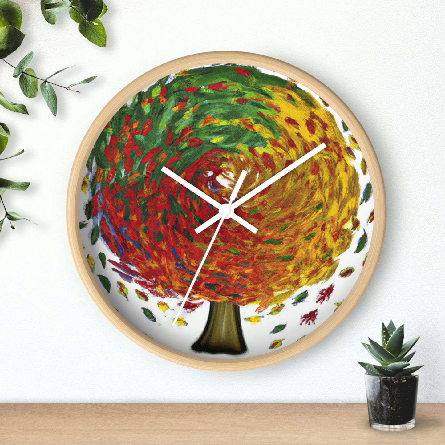 "Autumnal Whirl" - The Alien Wall Clock