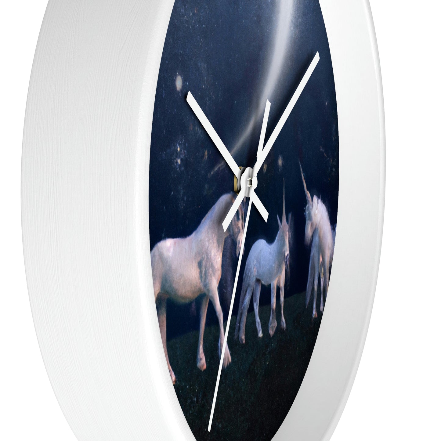 "Moonlit Mystique" - The Alien Wall Clock