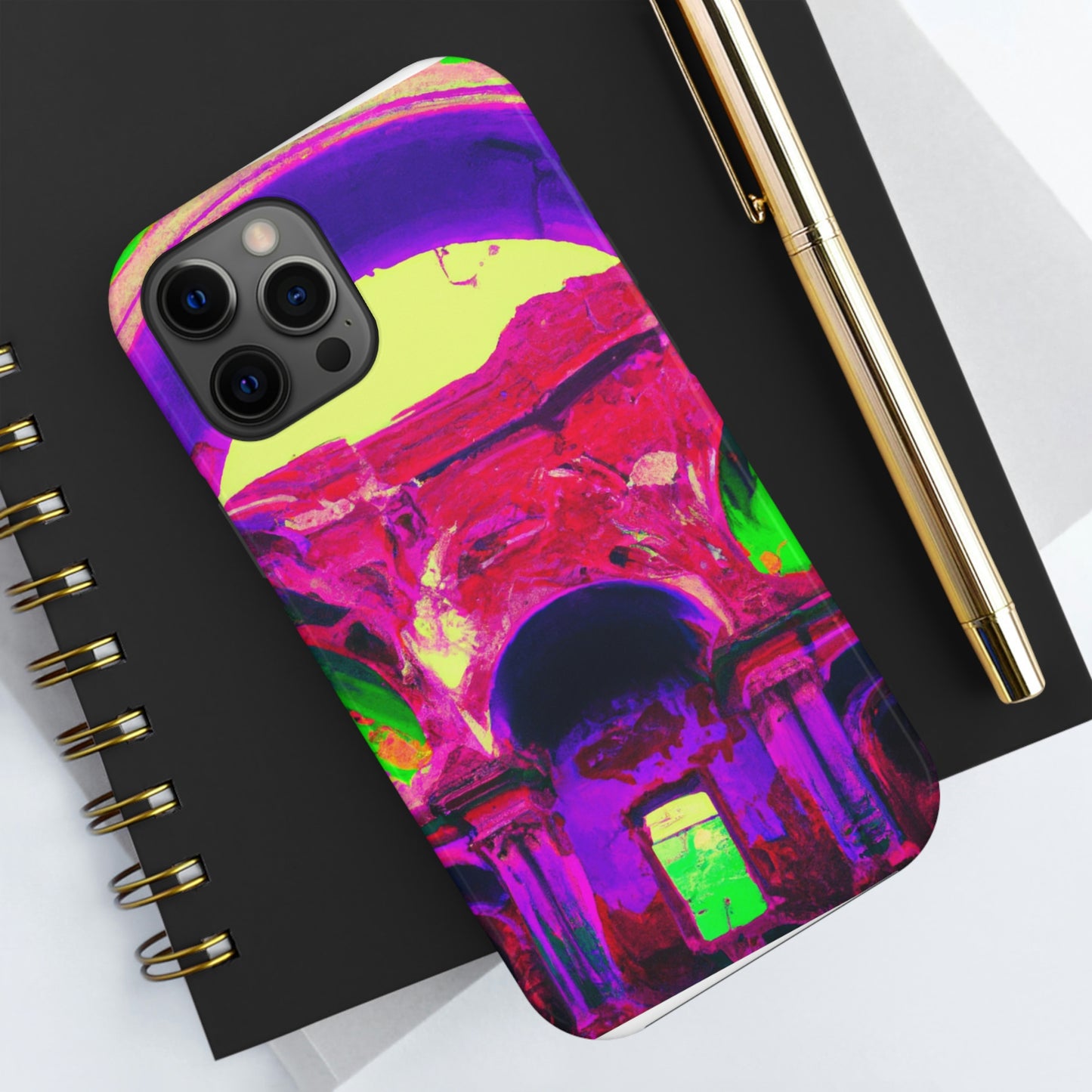 Locura mística: colores locos en la catedral olvidada: las fundas para teléfonos Alien Tough