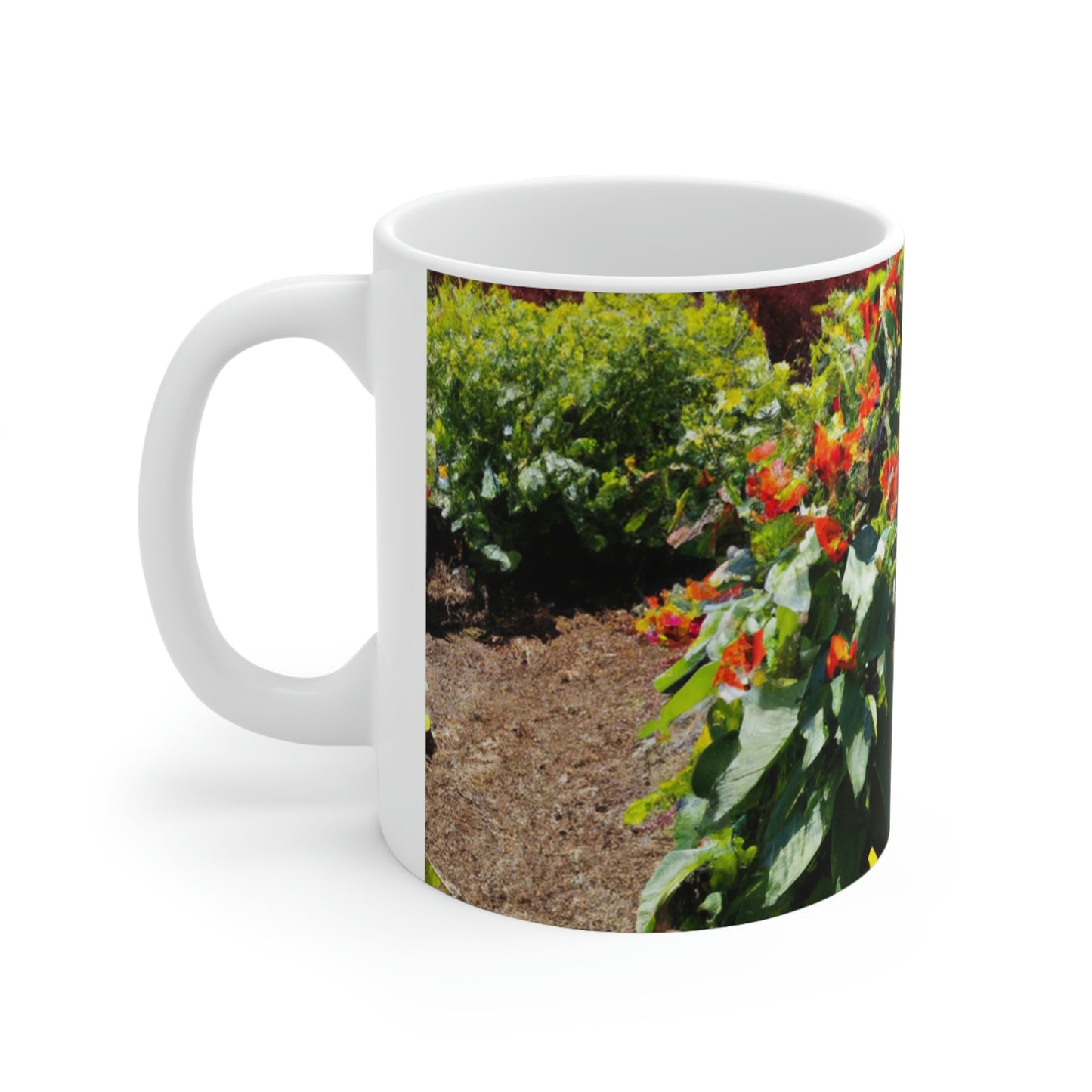 "Garden of Colorful Radiance" - Taza de cerámica The Alien 11 oz