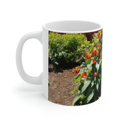 "Garden of Colorful Radiance" - Taza de cerámica The Alien 11 oz