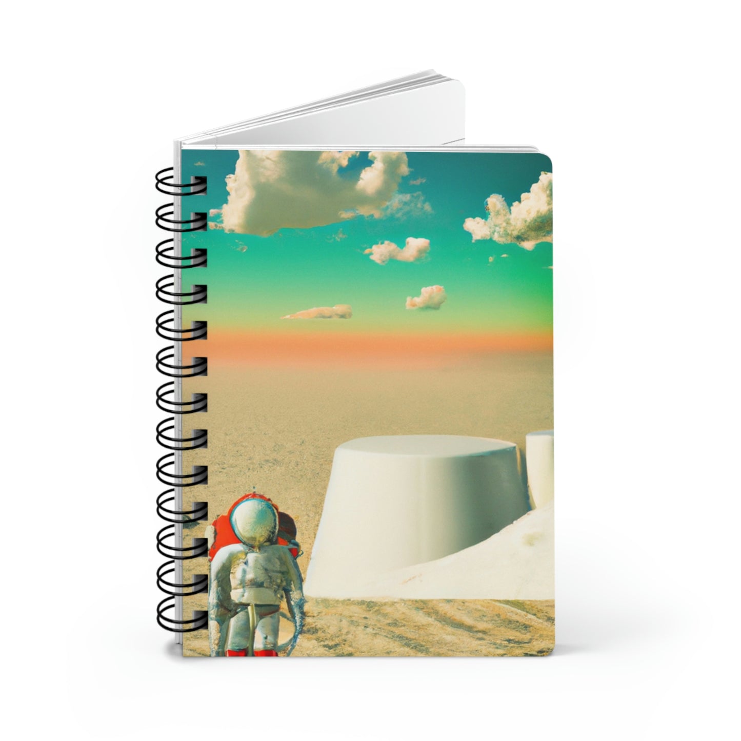 "Un astronauta extraviado: solo en un planeta abandonado" - The Alien Spiral Bound Journal