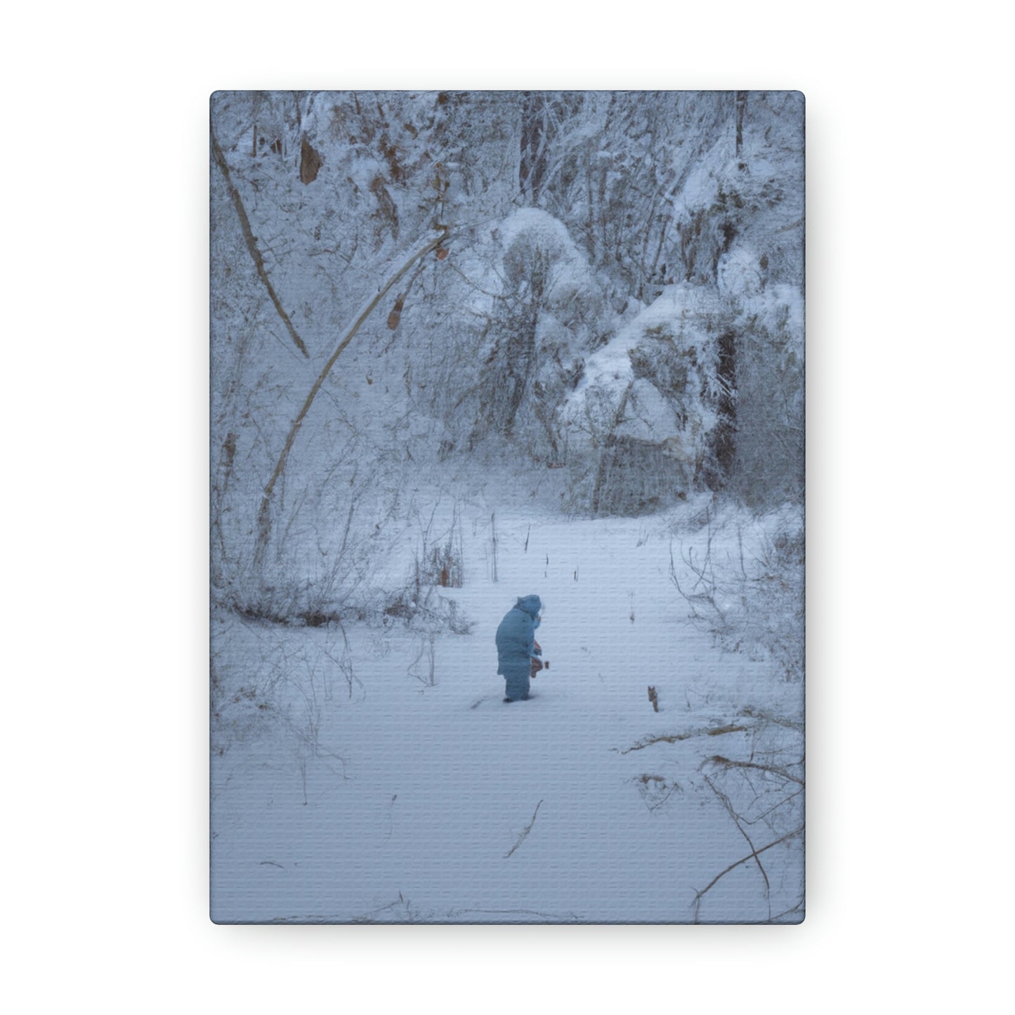 A Child in the Snow. - The Alien Canva