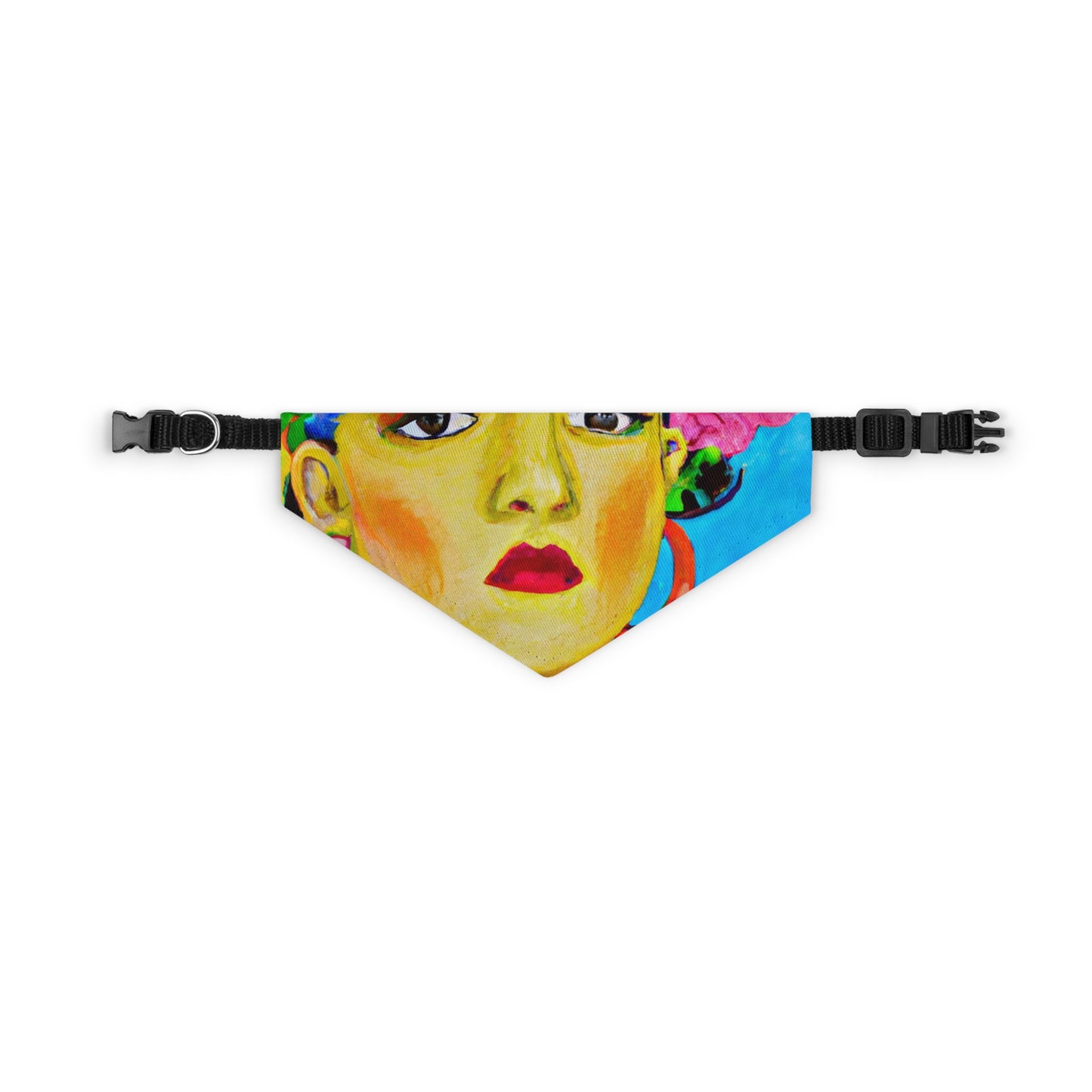 "Fierce and Free: Un tributo a las mujeres mexicanas inspirado en Frida Kahlo" - The Alien Pet Bandana Collar