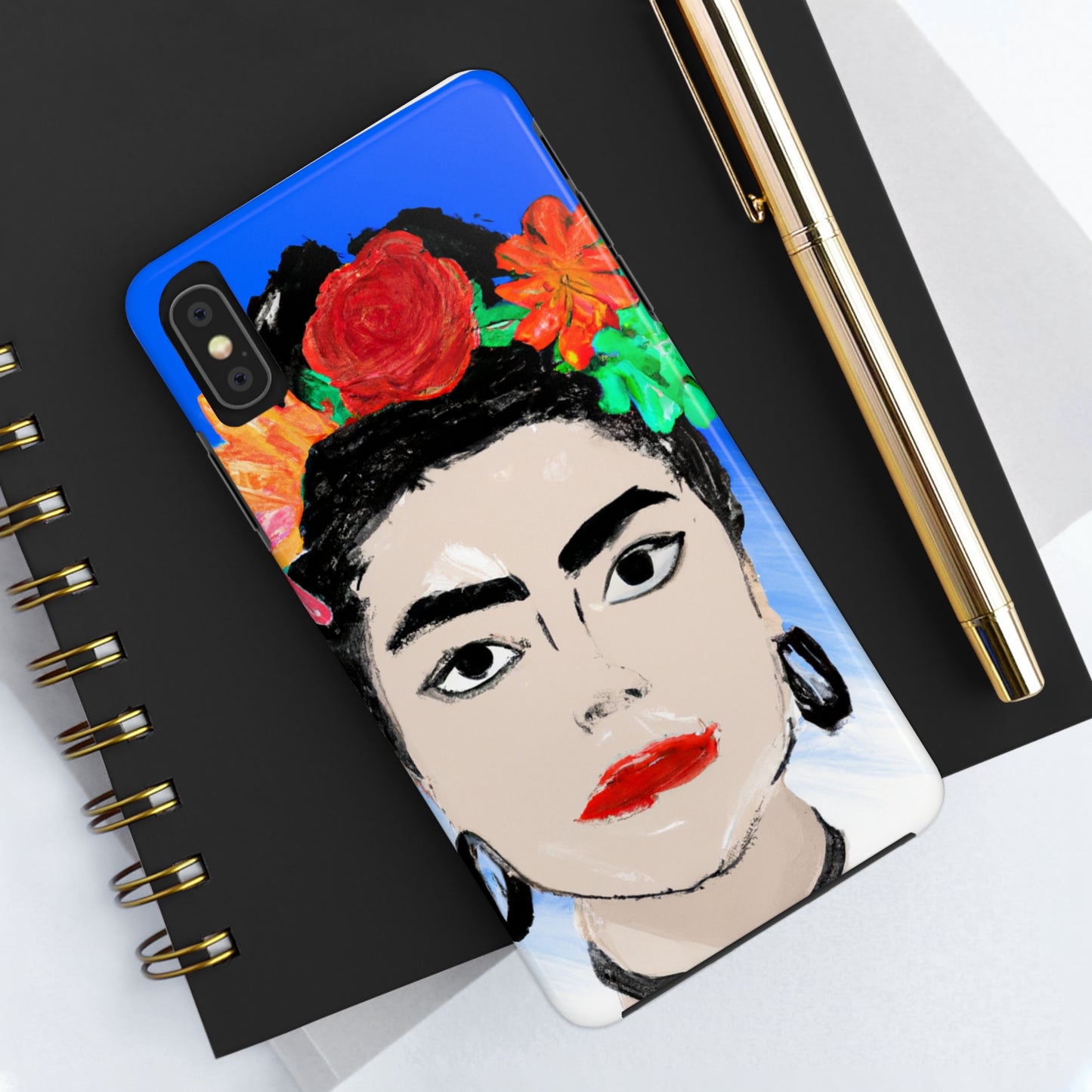 „Feurige Frida: Eine mexikanische Ikone mit farbenfroher Kultur malen“ – The Alien Tough Phone Cases