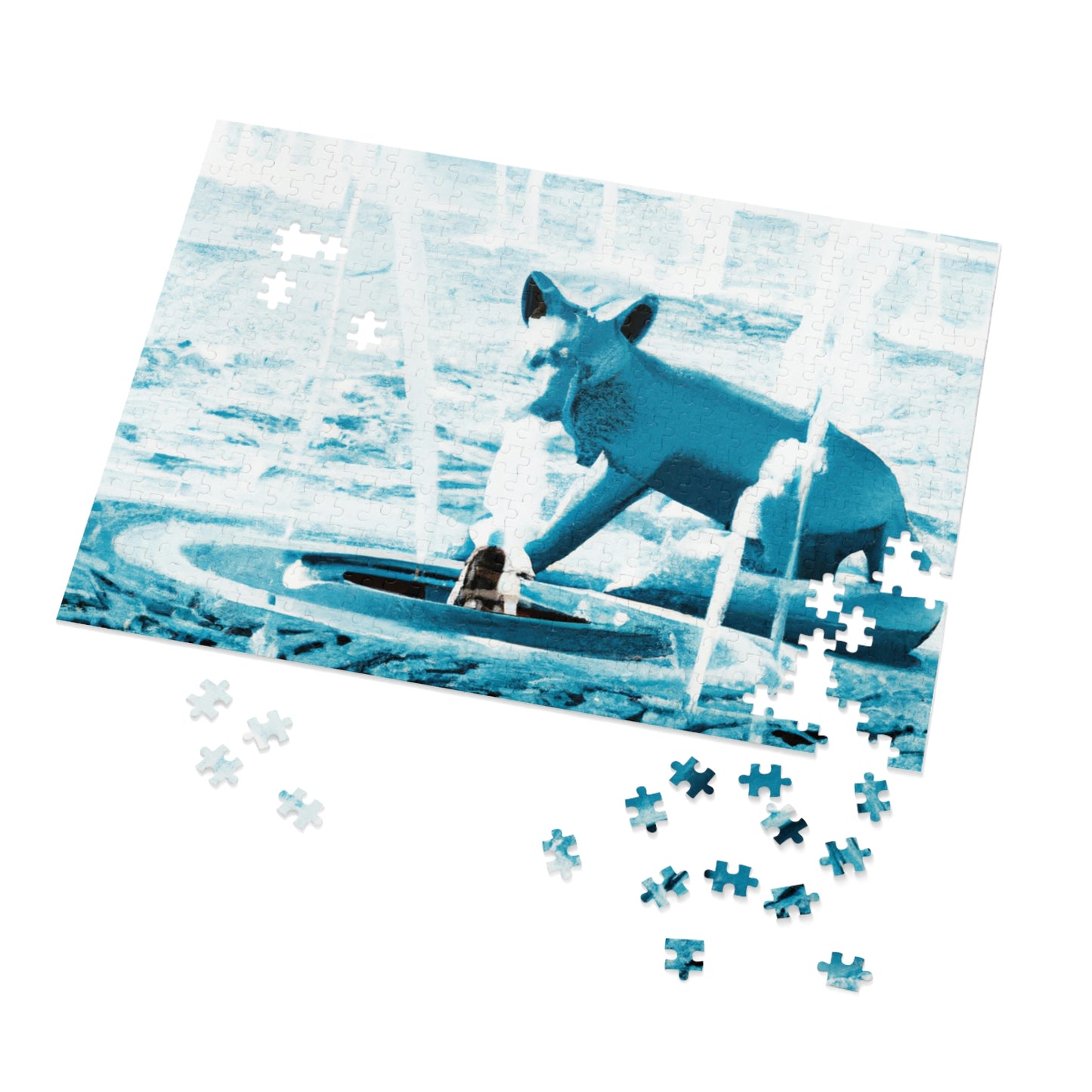 "Foxy Frolicking in the Fountain" - The Alien Jigsaw Puzzle