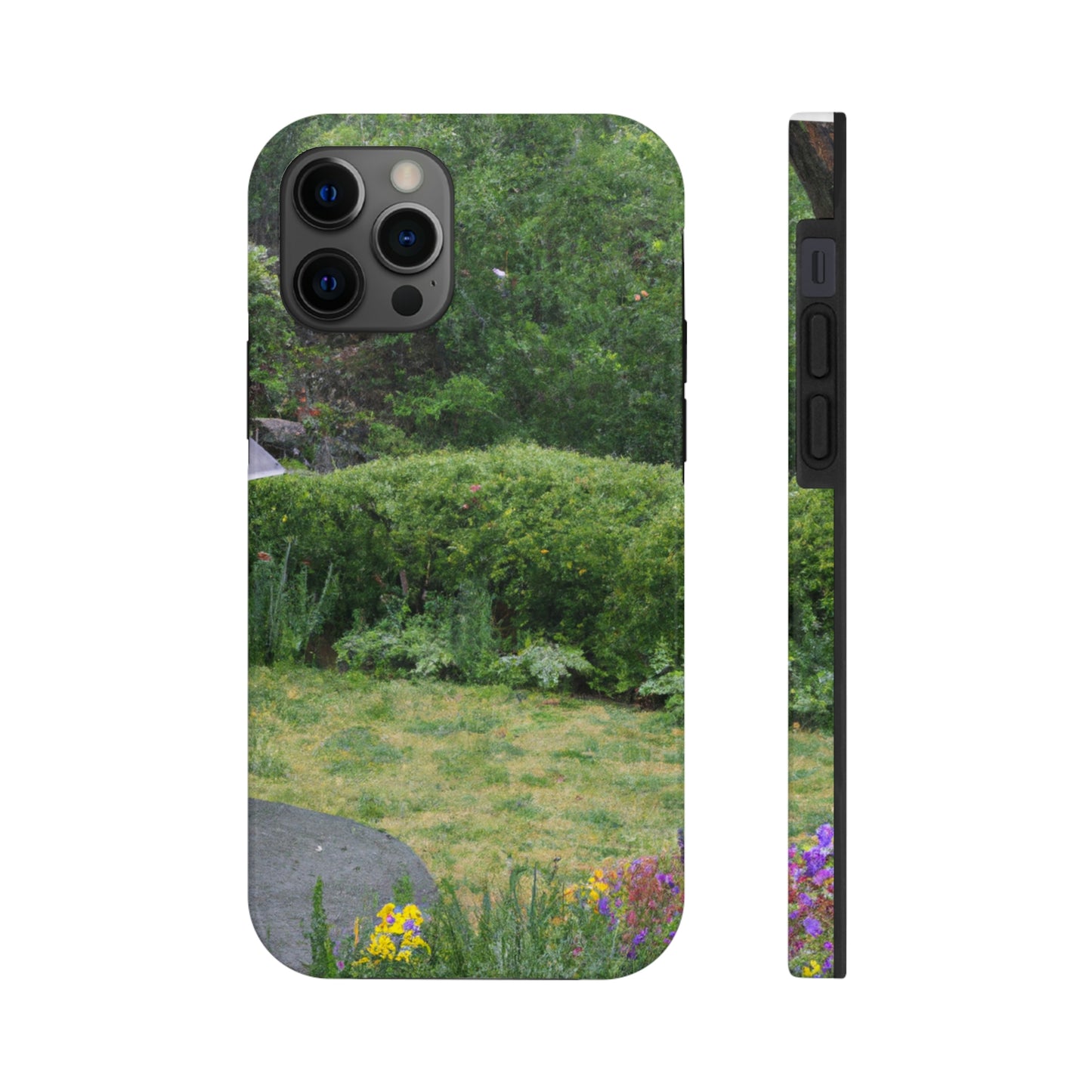 "Rainy Refuges: Uncovering the Fortune of a Garden Under an Umbrella" - The Alien Tough Phone Cases