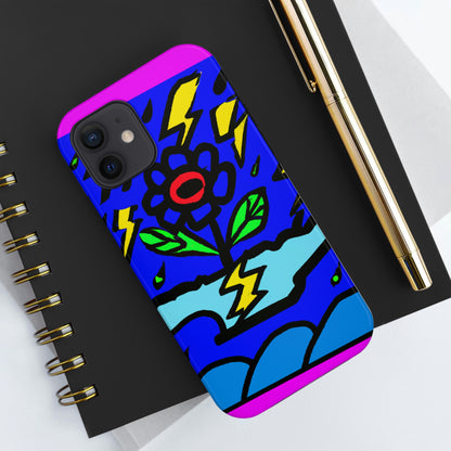 "A Bold Bloom Amidst the Storm" - The Alien Tough Phone Cases