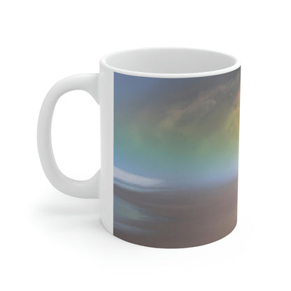 "A Painted Reflection of Solitude" - The Alien Ceramic Mug 11 oz