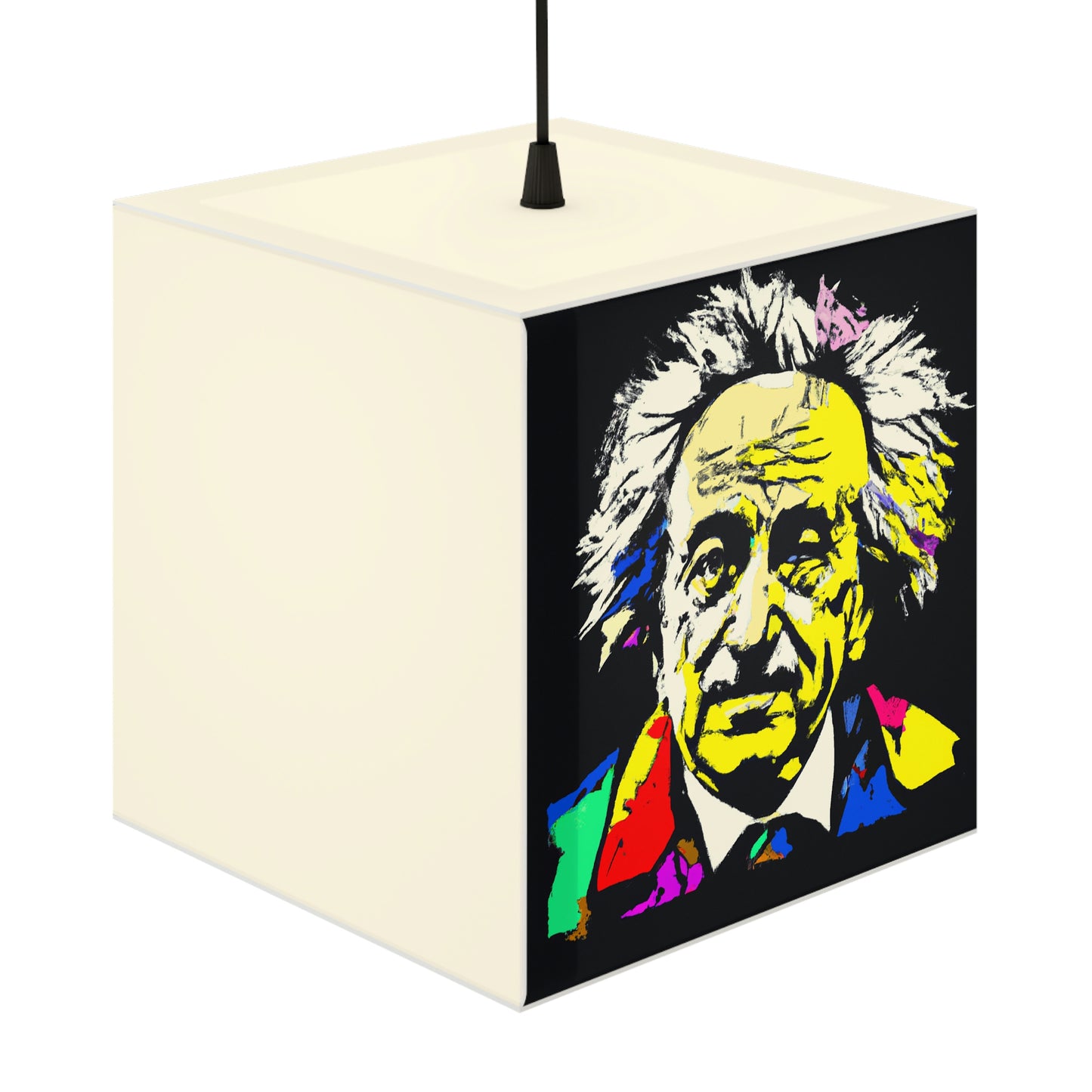 "Albert Einstein: Ein Pop-Art-Porträt" - Die Alien Light Cube Lampe