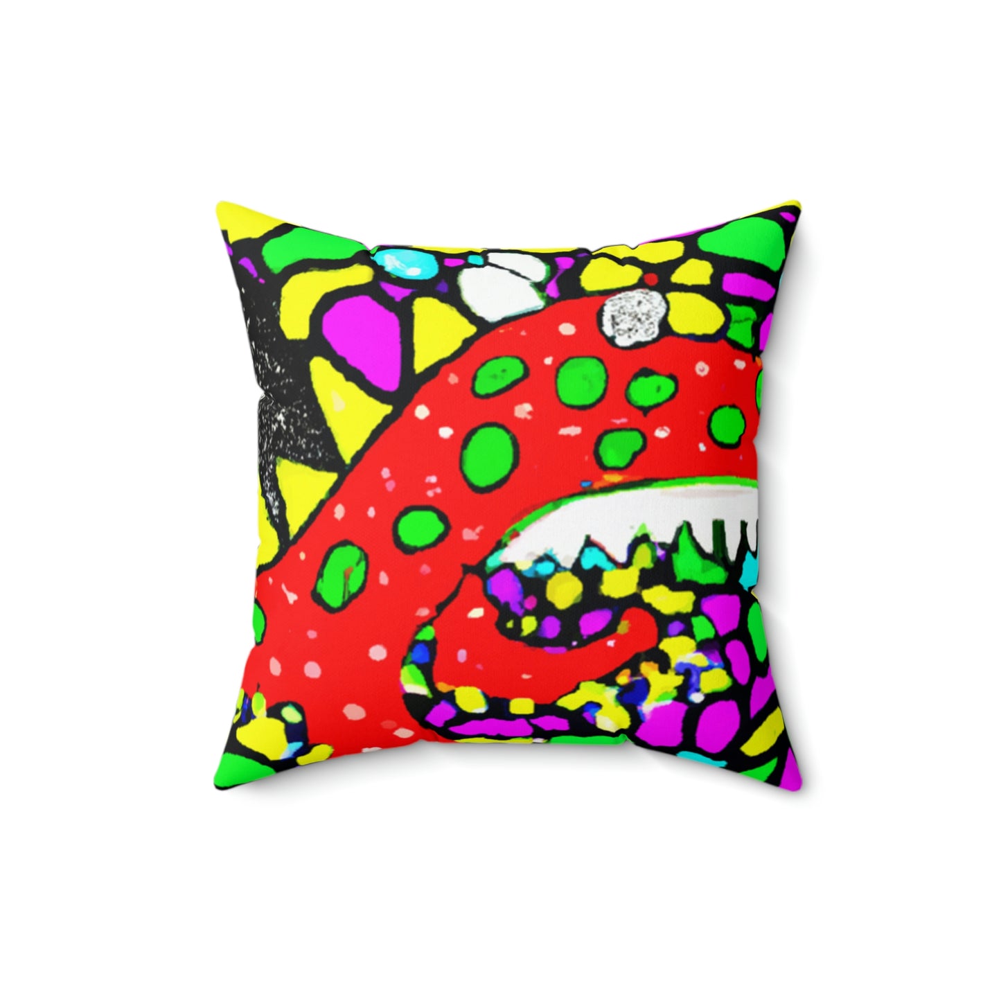 "Dragon's Flight to Freedom" - The Alien Square Pillow