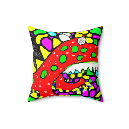 "Dragon's Flight to Freedom" - The Alien Square Pillow