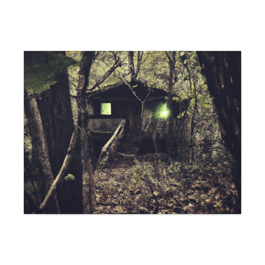 "Verfluchte Hütte im Wald" - The Alien Canva