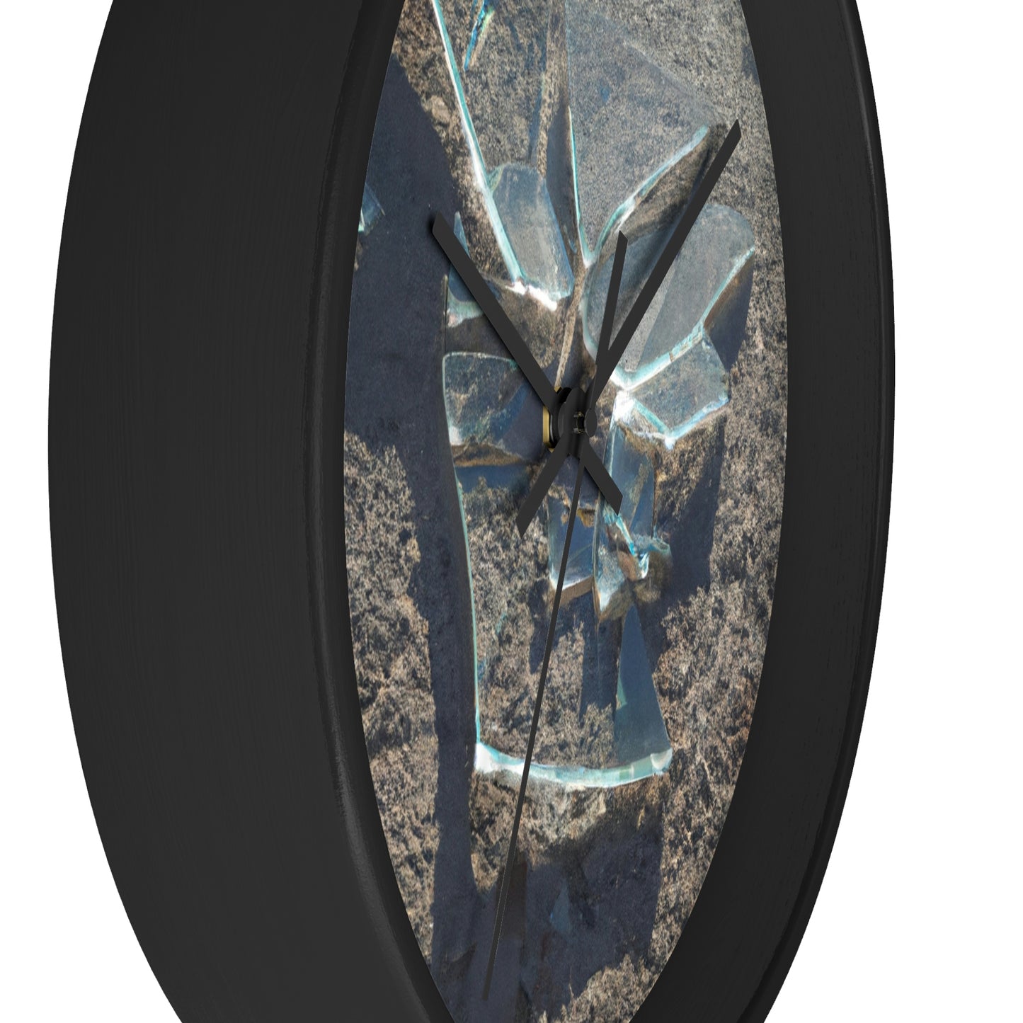 "Glimmer of Broken Glass" - The Alien Wall Clock