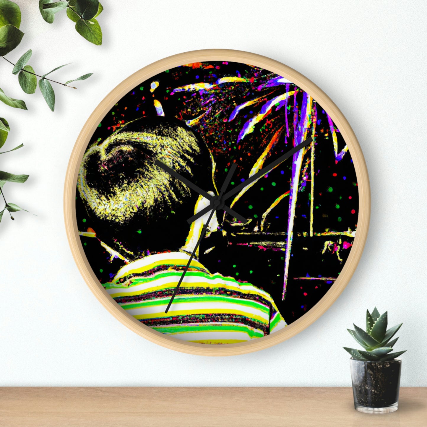 "A Nighttime Spectacle of Wonder" - The Alien Wall Clock