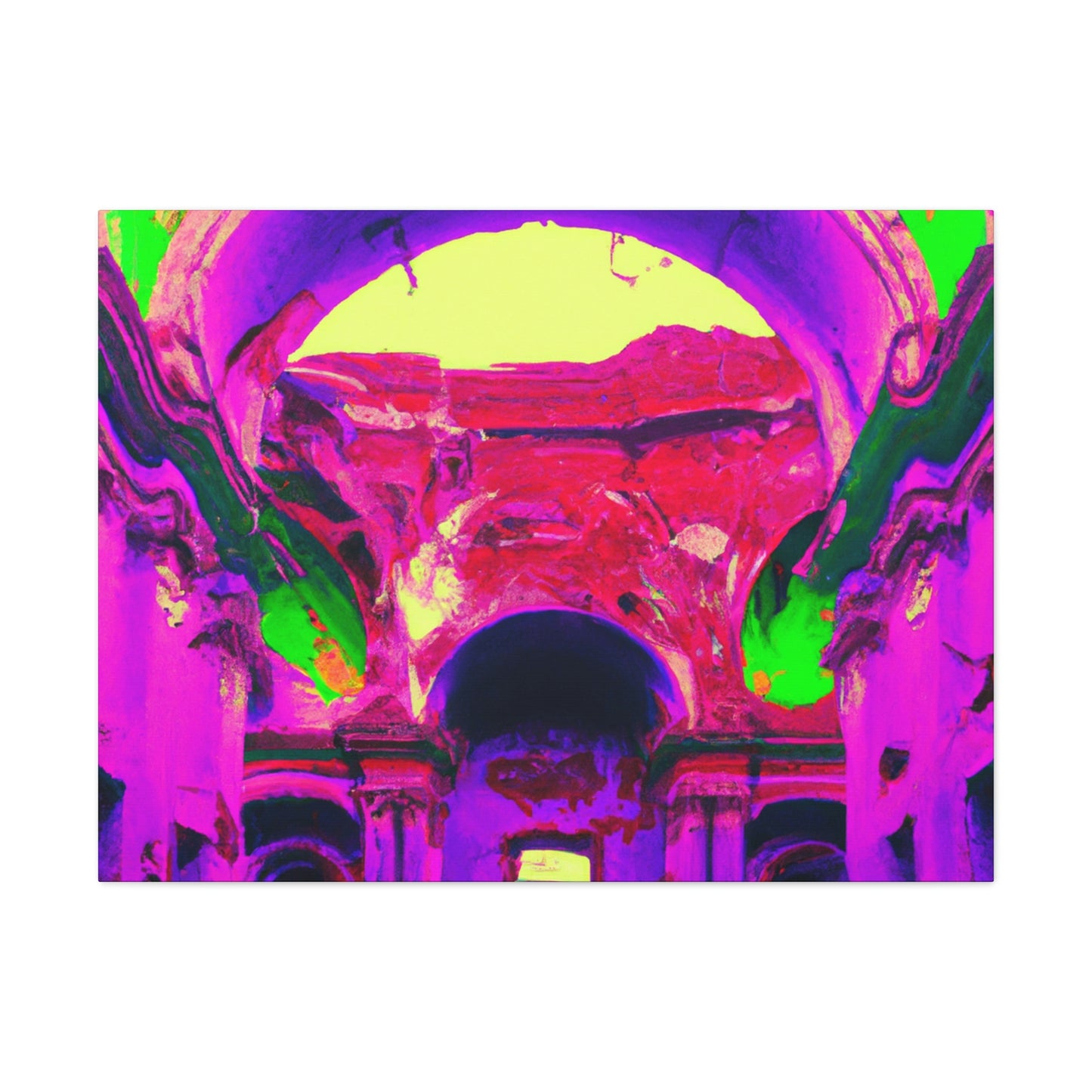 Locura mística: colores locos en la catedral olvidada - The Alien Canva