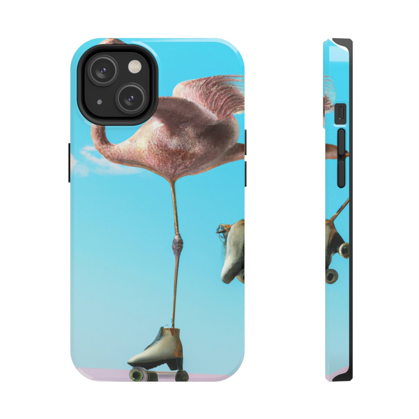 "Flamingo Skates!" - The Alien Tough Phone Cases