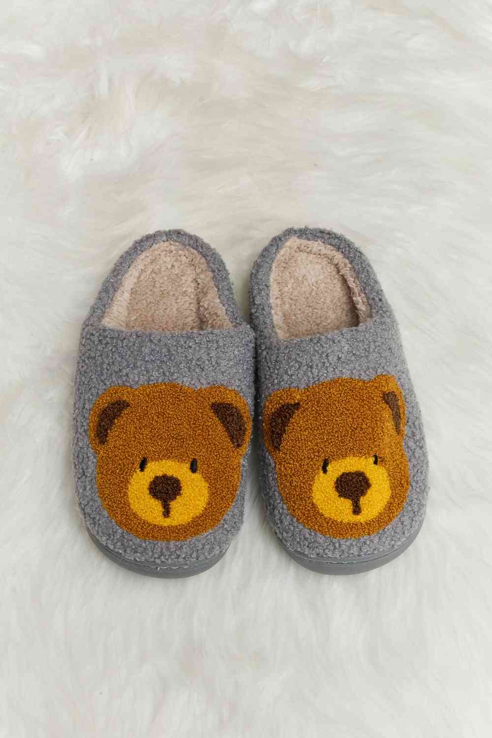 Plüsch-Slipper mit Melody-Teddybär-Print