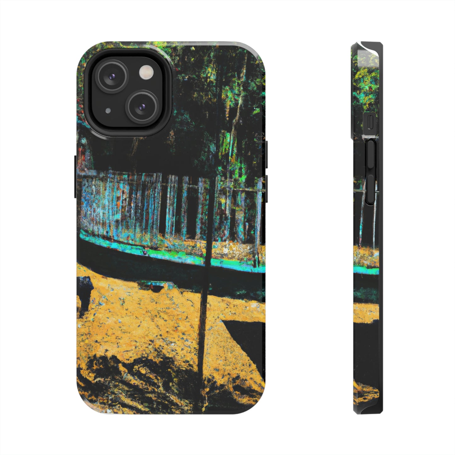 "Lost in the Shadows of Oblivion: A Journey Through the Abandoned Zoo" - The Alien Tough Phone Cases