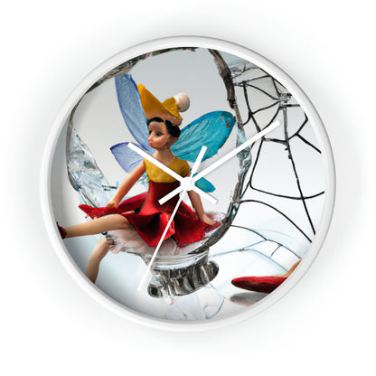 "Cursed Memories: The Broken Fairy's Plight" - The Alien Wall Clock