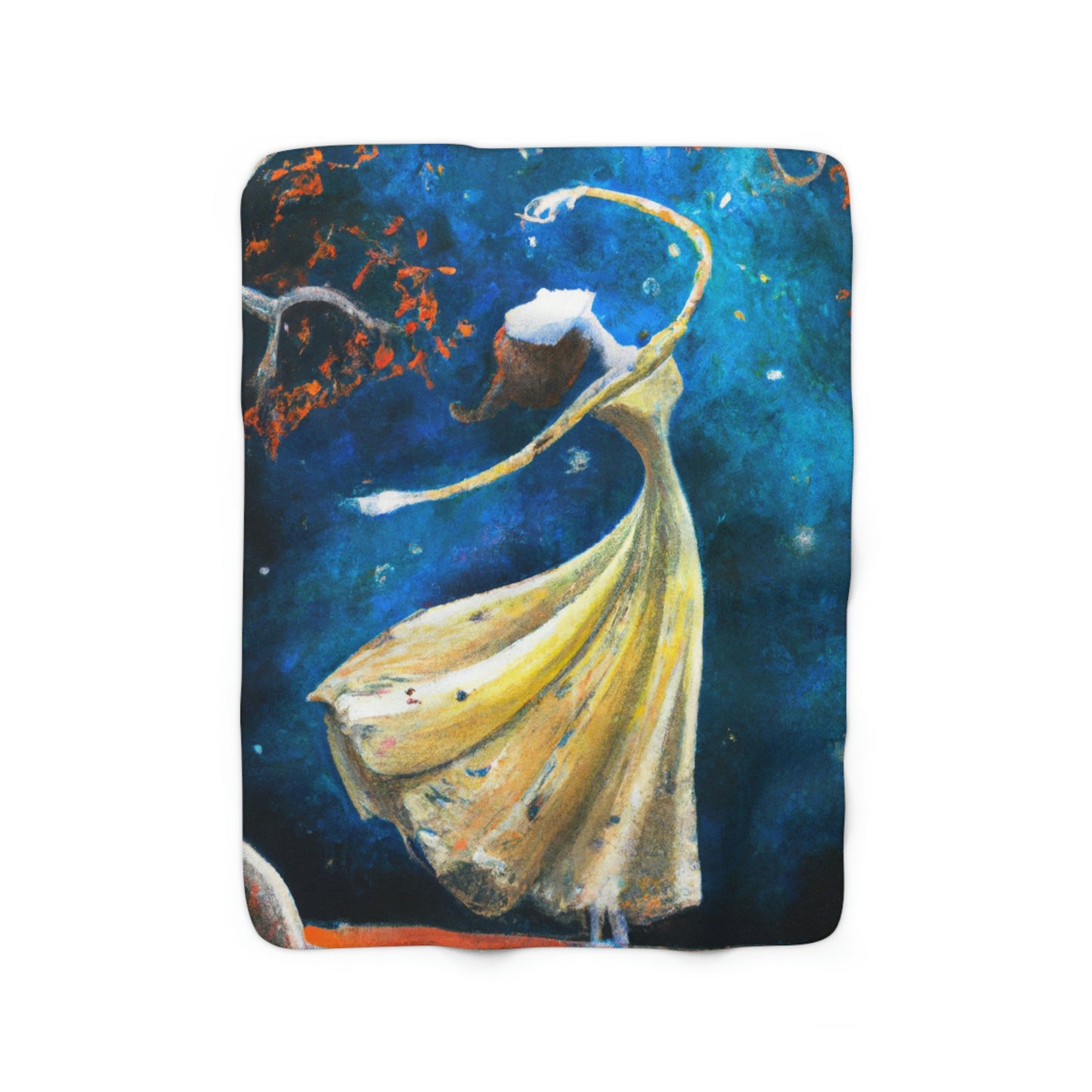 "A Starlight Ballerina" - The Alien Sherpa Fleece Blanket