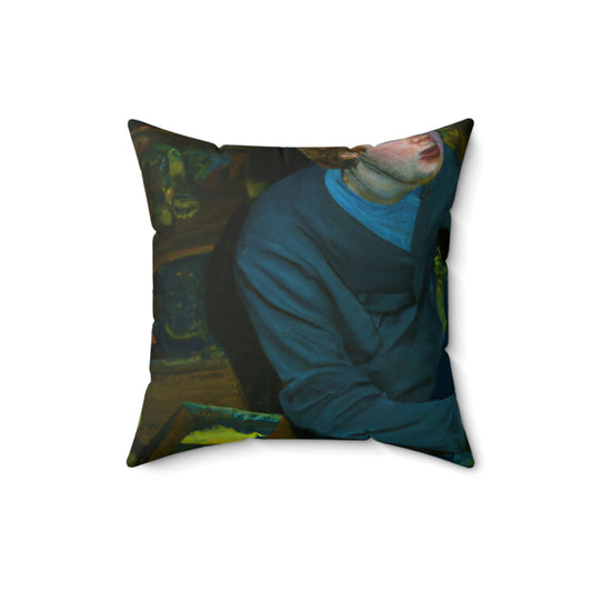 The Attic's Secrets: A Tale of Magic and Redemption - The Alien Square Pillow