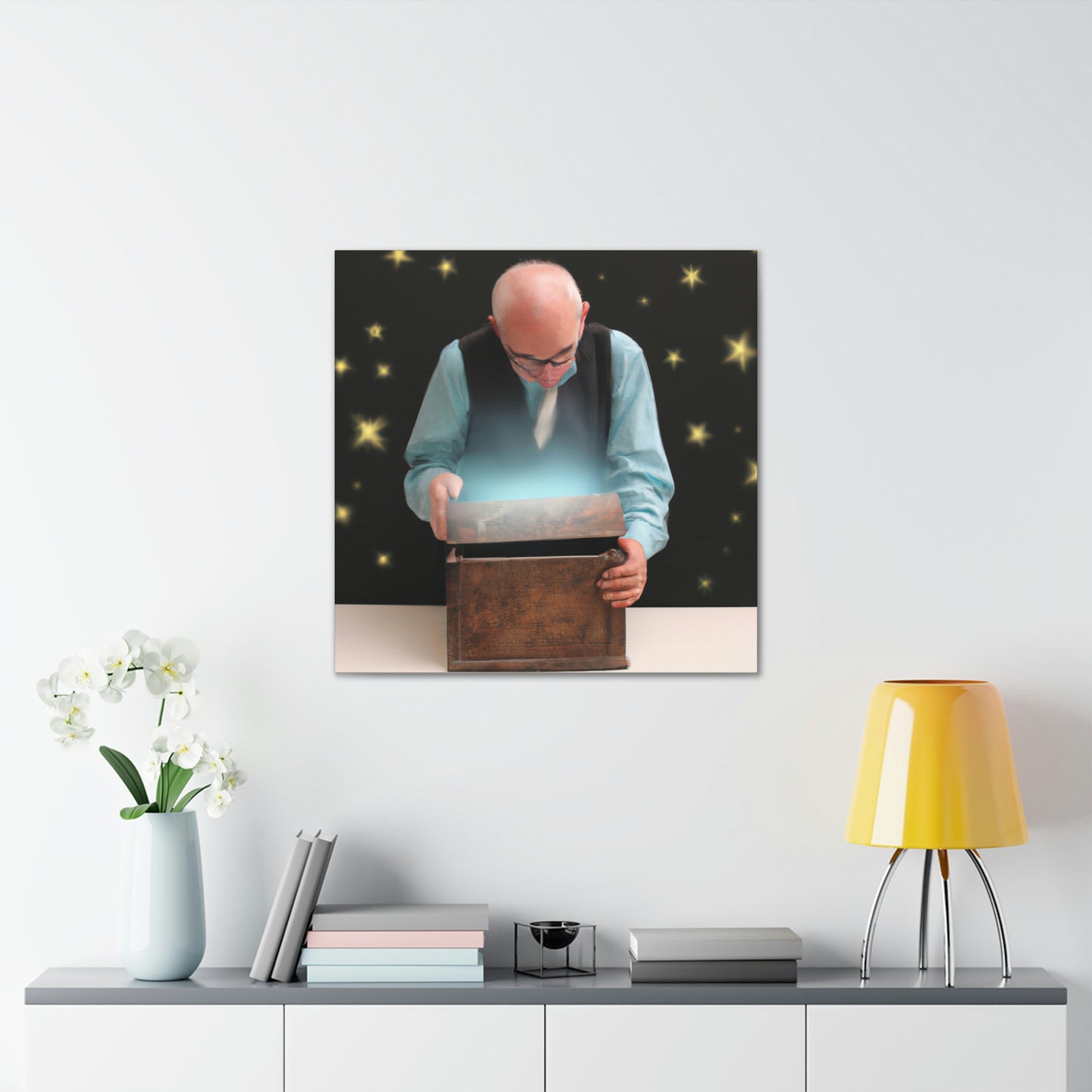 The Magic Box of the Elderly Man - The Alien Canva