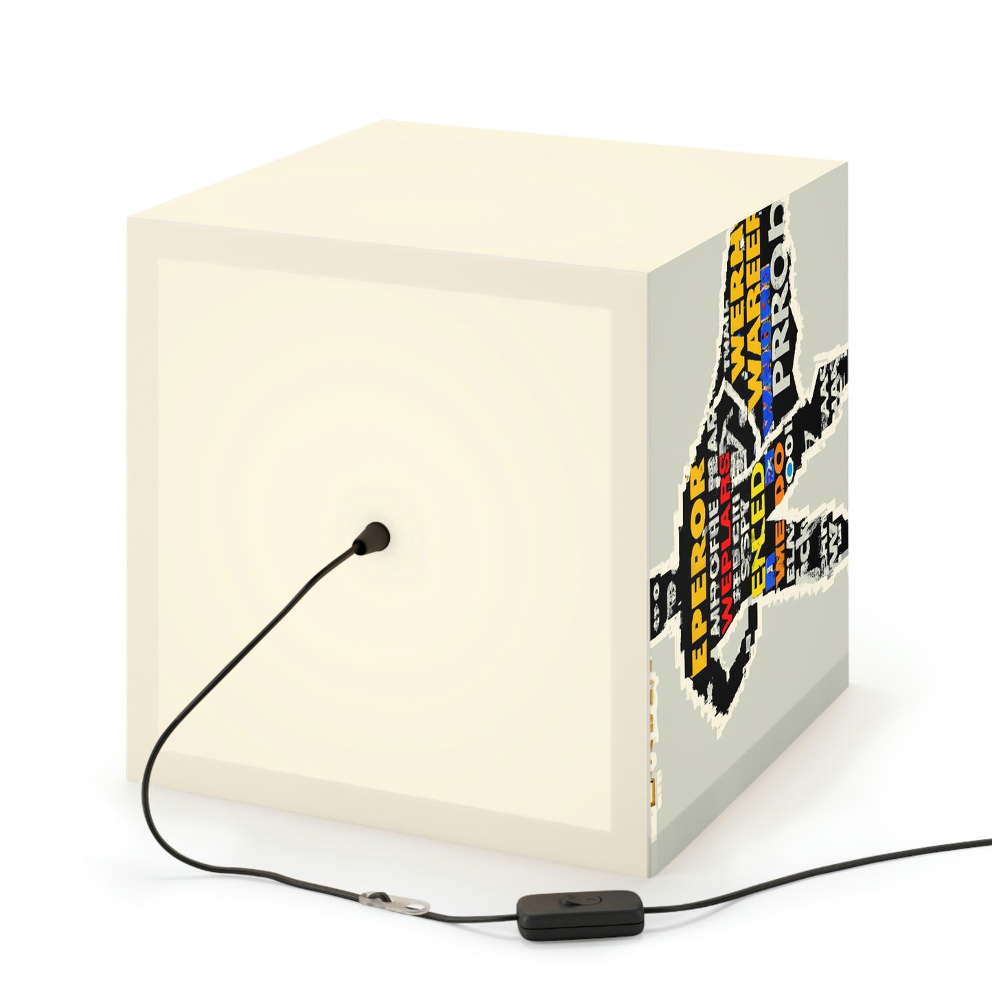 Superhero Word Pop Art - The Alien Light Cube Lamp