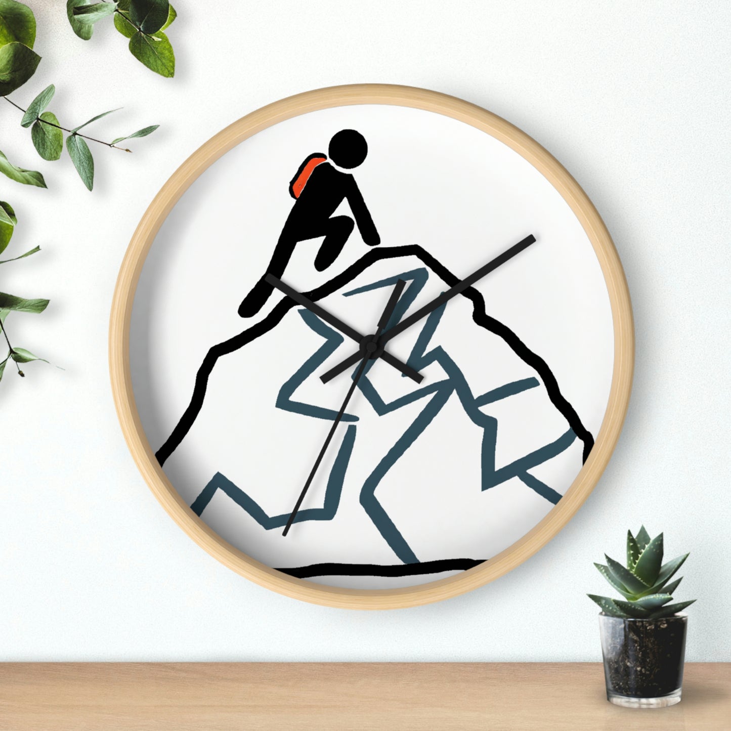 "Ascending the Summit" - The Alien Wall Clock