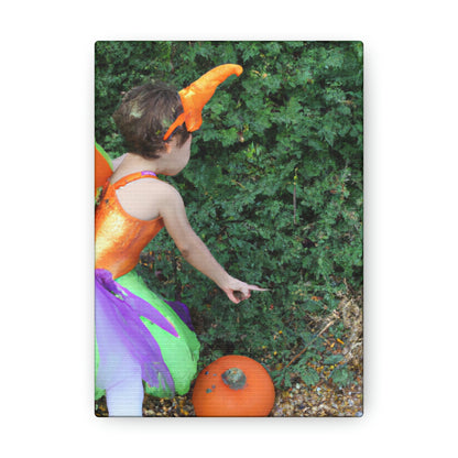 "Pixie's Pumpkin Patch Quest" - The Alien Canva