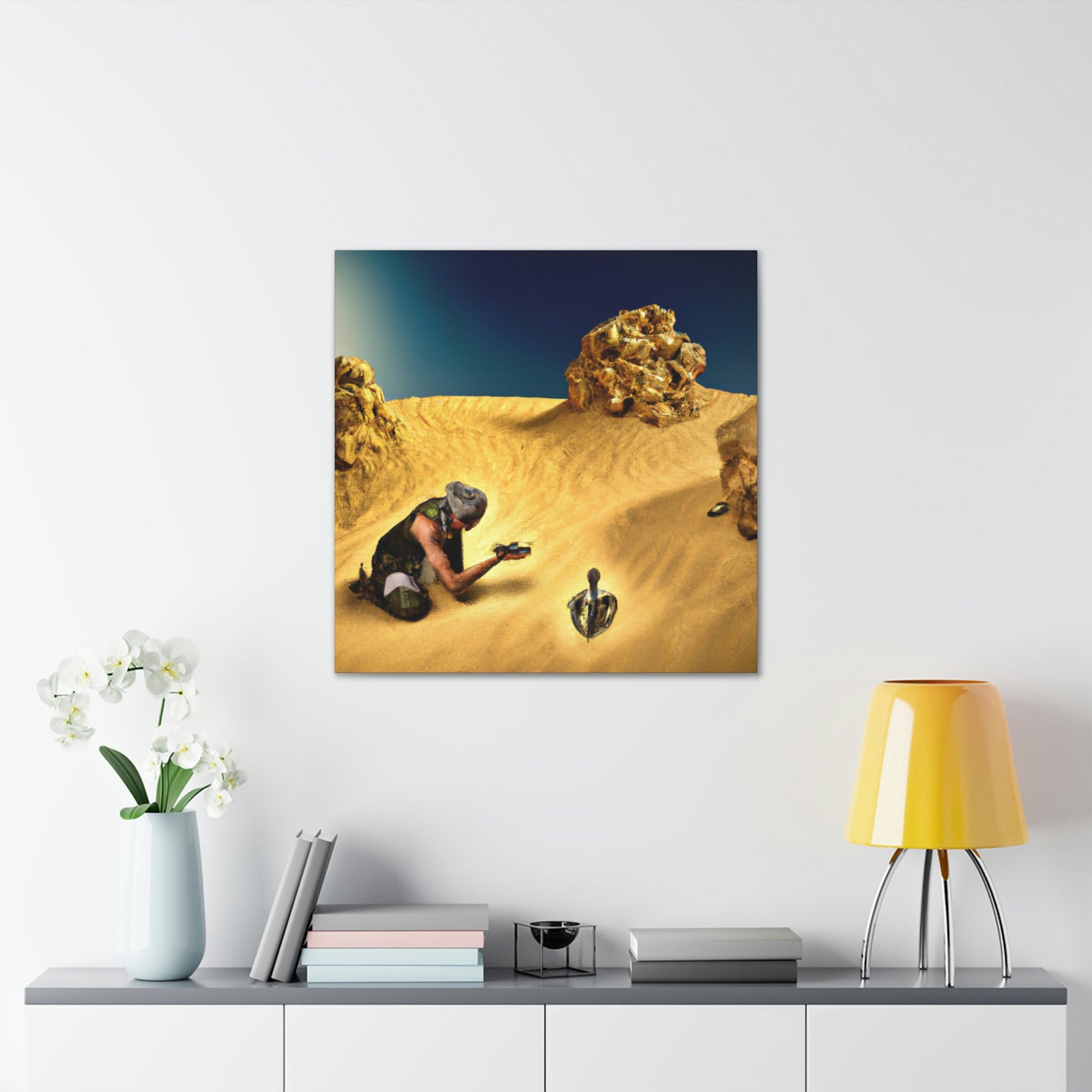 "Treasure Hunt in the Desert" - The Alien Canva