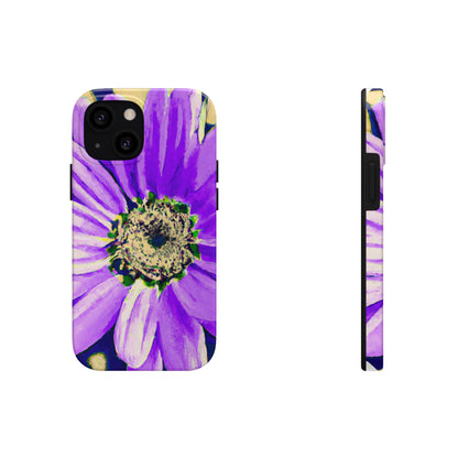 Lila Blütenblätter knallen: Kreieren Sie eine auffällige Gänseblümchen-Rosen-Fusion – The Alien Tough Phone Cases