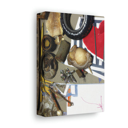 "A Celebration of Local Beauty: A Found Object Collage" - Canvas