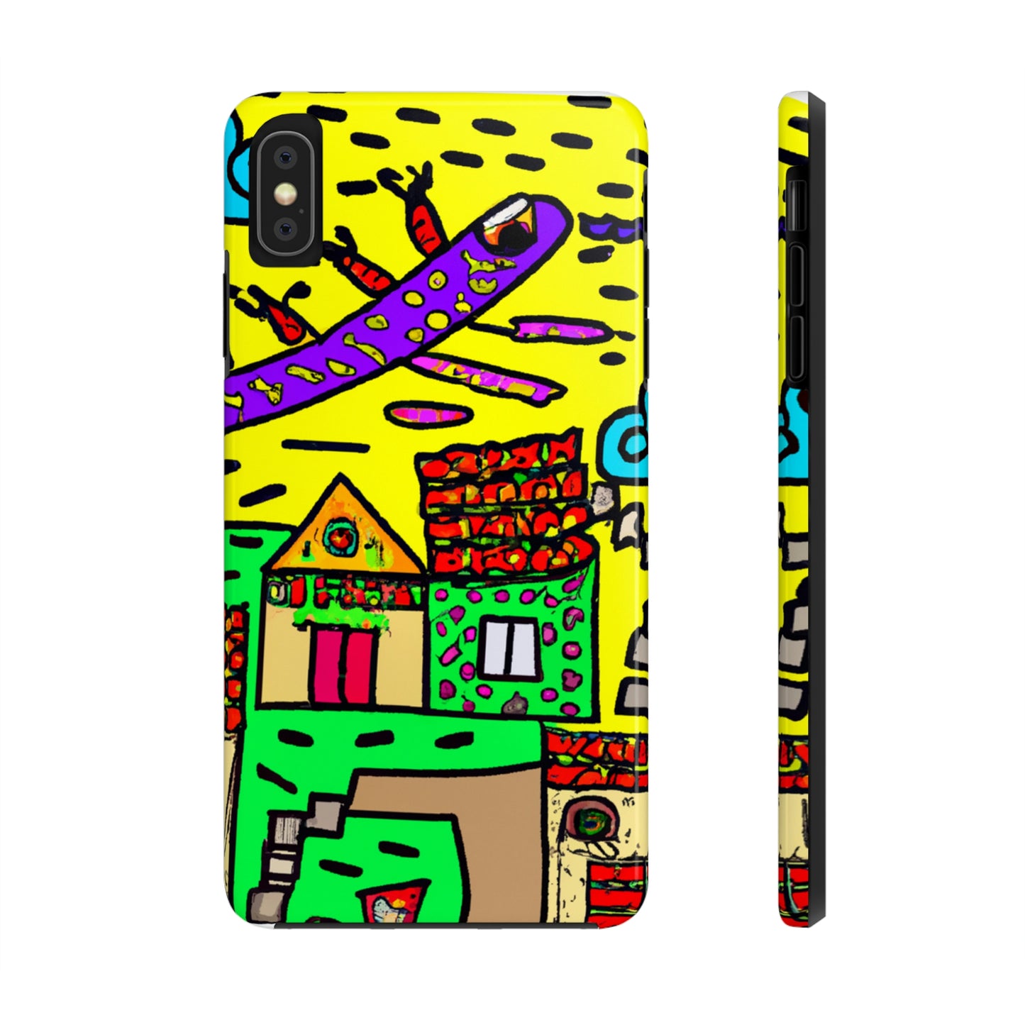 "A Slumbering Village of the Soaring Dragon" - The Alien Tough Phone Cases