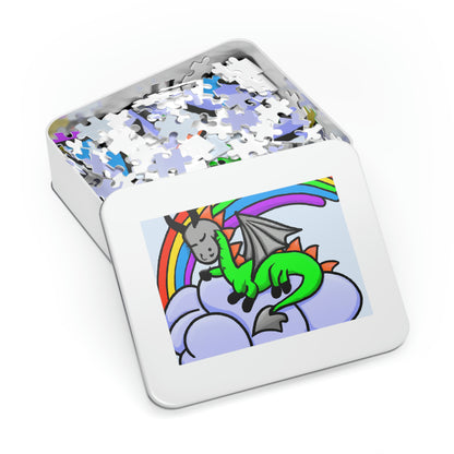 "A Dreamy Dragon's Nap" - The Alien Jigsaw Puzzle