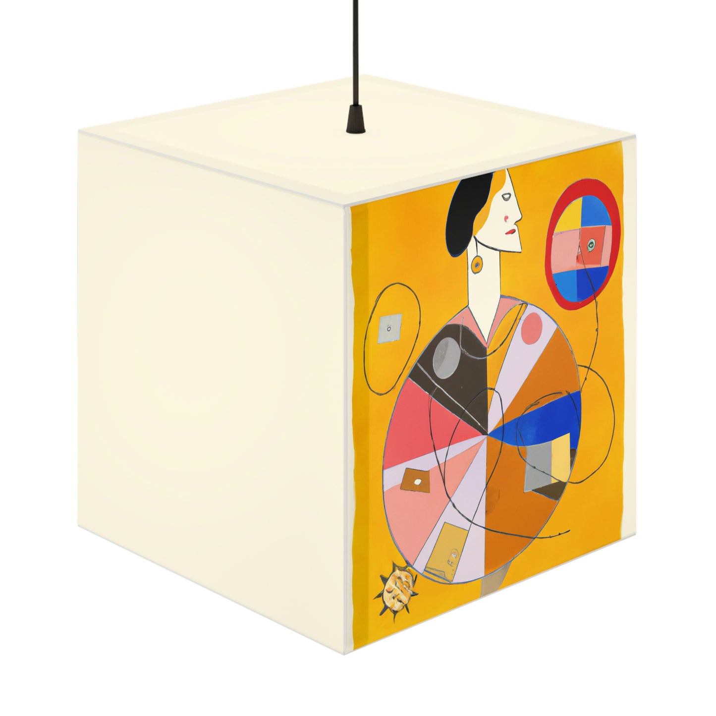 threatened by a natural disaster

"A Town Under Siege: The Difficult Choices of a Young Hero". - The Alien Light Cube Lamp